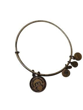 Alex and Ani Claddagh Charm Bangle Bracelet - Rafaelian Gold Finish